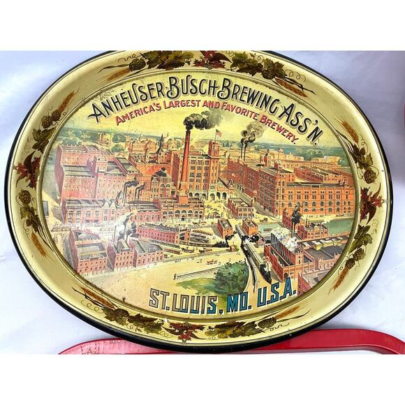 VTG 5x Miller High Life Coca Cola Anheuser-Busch Brewing Metal Tin Advertising - Picture 2 of 16